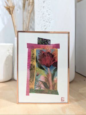 Amulette « Magnolia » encadrée